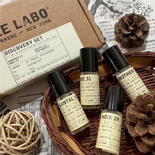 限定組合【Le Labo】探索組合5ml*4 淡香精禮盒黑茶29 檀香33 玫瑰31
