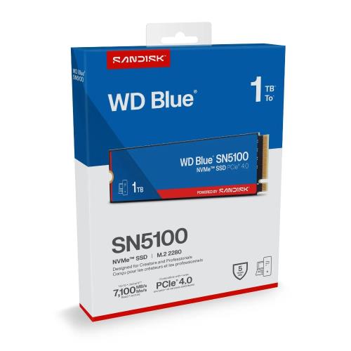 SanDisk WD Blue SN5100 1TB NVMe SSD Pcle 4.0 M.2 2280 固態硬碟