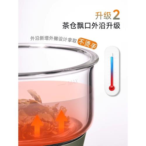 ZENS哲品派杯旅行茶水分離杯雙層玻璃飄逸茶壺泡茶杯一人工位茶具|玻璃