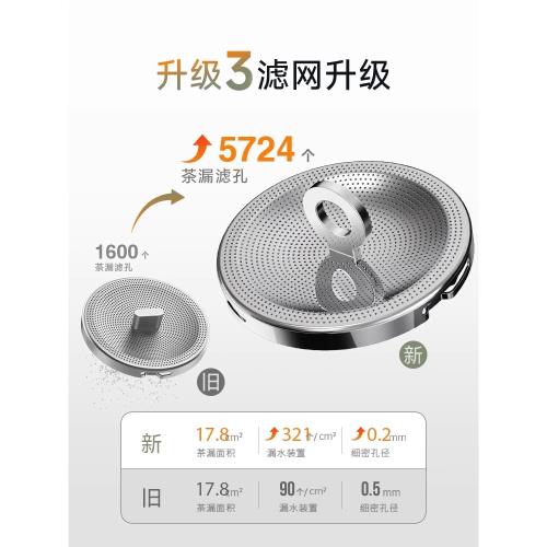 ZENS哲品派杯旅行茶水分離杯雙層玻璃飄逸茶壺泡茶杯一人工位茶具|玻璃