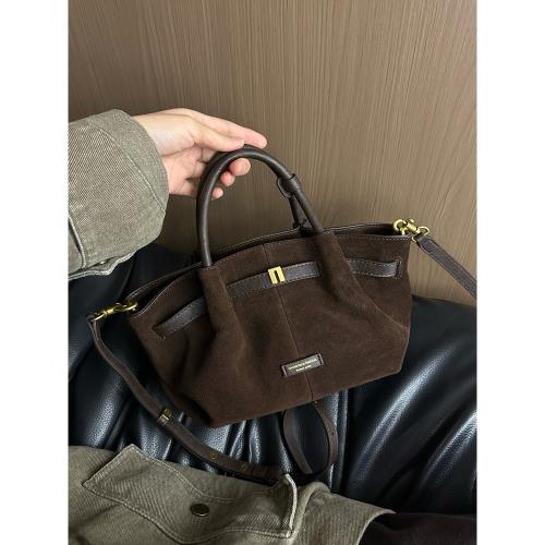 磨砂牛皮餃子包復古慵懶小包小眾設計包包日常手拎包單肩斜挎包包