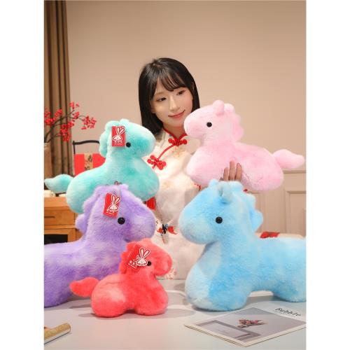 2026馬年吉祥物公仔生肖馬擺件毛絨玩具公司年會禮品新年禮物玩偶