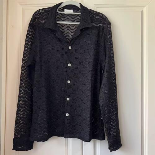 AIME LEON DORE Rico Shirts 地中海度假老錢風針織透氣鏤空襯衫|棉製