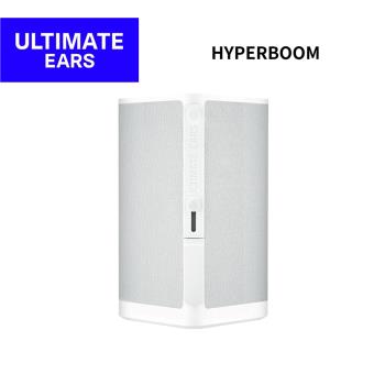  UE Ultimate Ears HYPERBOOM 黑色藍芽揚聲器，採用高品質材質打造，效能強大達60W-100W，提供震撼立體聲響。具備防潑水IPX4功能，適合戶外使用，電池續航長達12-24小時，讓您盡享音樂派對。支援藍芽無線連線，操作簡單，完美適閤家庭娛樂與旅行攜帶。 