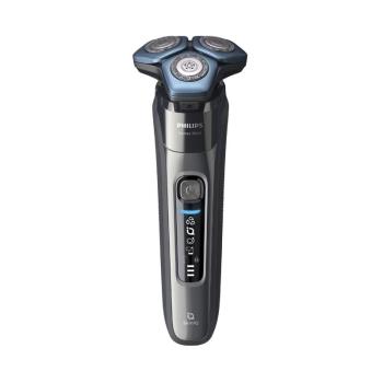  飛利浦 PHILIPS S7887 電動刮鬍刀，採用先進三刀頭浮動設計，貼合臉部輪廓，提供舒適乾濕兩用刮鬍體驗。一次充電可使用60分鐘，支援國際電壓100-240V，輕巧設計含彩盒僅500g，全機可水洗易清潔。標準配件包含USB充電線與保證書，刀頭型號SH71每2年更換。適合追求高效個人衛生的您，飛利浦原廠品質，享2年保固與專線客服0800-231-099。 