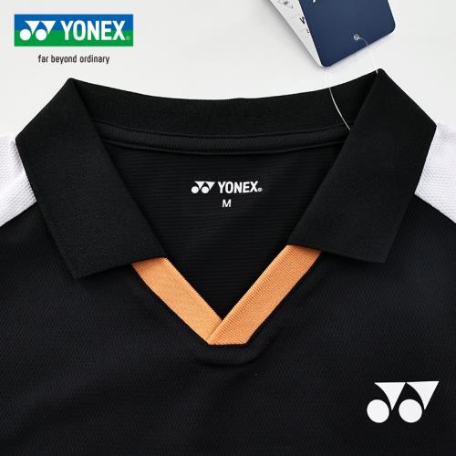 YONEX尤尼克斯羽毛球服yy男女短袖POLO衫夏季情侶團購訓練網球服