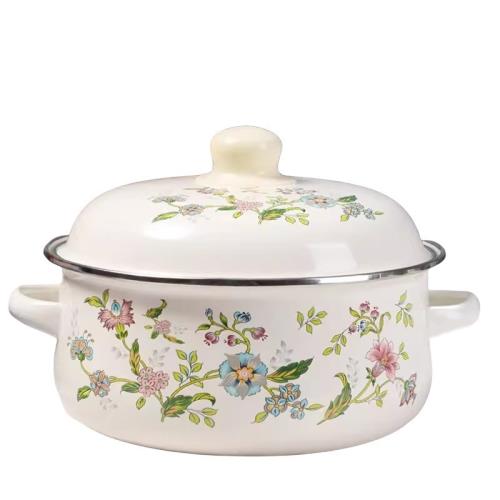 加厚-三件套琺瑯搪瓷鍋雙耳湯鍋煮燉鍋泡面碗小火鍋豬油碗