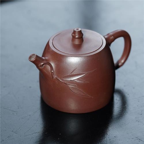 宜興紫砂壺名家手制內推出水石紅竹葉漢鐸批發代發|咖啡茶具/酒具