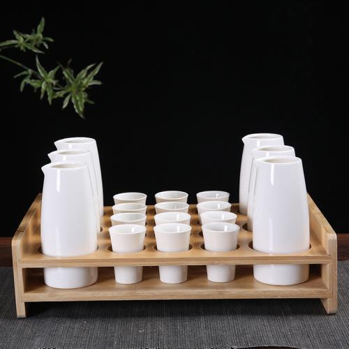 白酒杯套裝小扎壺家用白酒分酒器陶瓷酒具酒壺子彈杯小酒杯一口杯|咖啡