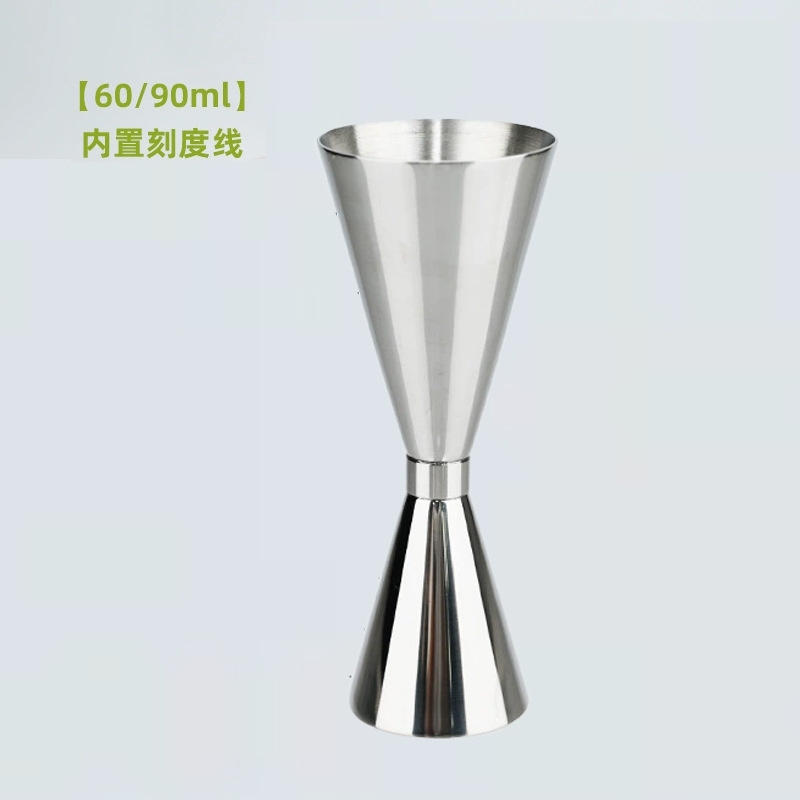 304不銹鋼量杯帶刻度雞尾酒調酒盎司杯雙頭量酒器調酒工具定制|咖啡茶具