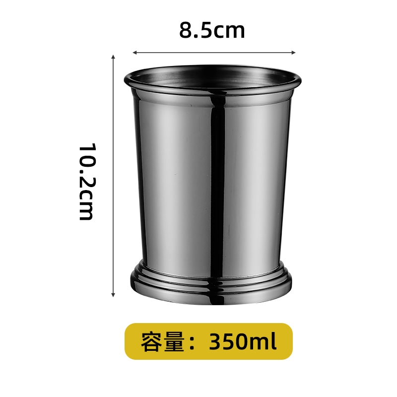 薄荷朱麗普杯金屬雞尾酒杯特調金屬杯卷邊莫吉托Mint Julep Cup|酒具