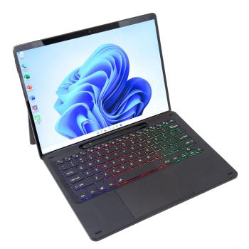 適用微軟Surface Pro8三色背光觸控藍牙鍵盤Pro X通用妙控鍵盤殼