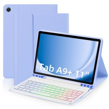 藍牙鍵盤適用三星A9+ 11寸鍵盤保護套S9/S9FE寸鍵盤A8 X205保護套
