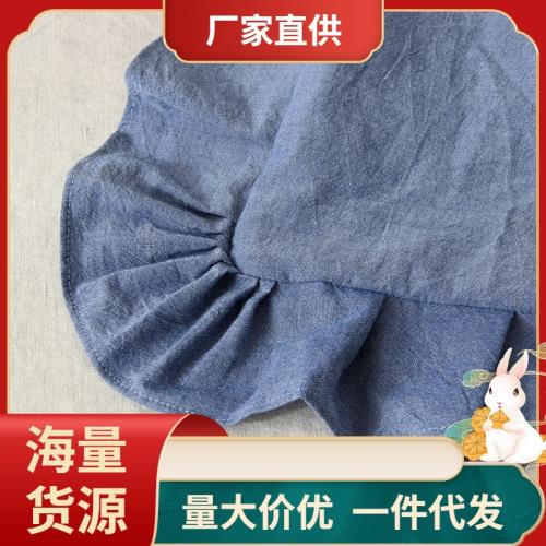 ◔清新ins風荷葉邊純棉抱枕套簡約純色靠枕公主風全棉大靠墊正