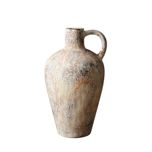 陶瓷花瓶復古侘寂風民宿裝飾品中古粗陶藝術插花花器家居擺件陶罐|其他