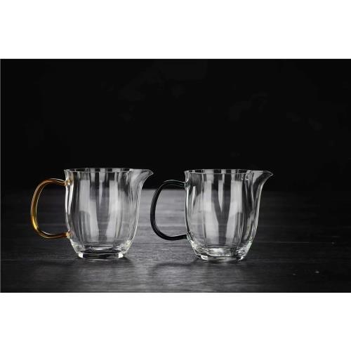 廠家高品質公杯耐熱玻璃茶海公道杯厚底百財公道杯高硼硅分茶器|咖啡