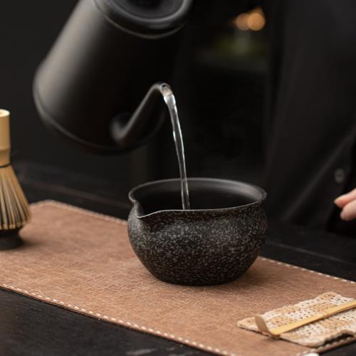 石頭紋禪黑抹茶套組陶瓷抹茶碗茶筅立百本立打沫攪拌點茶工具配件|茶具