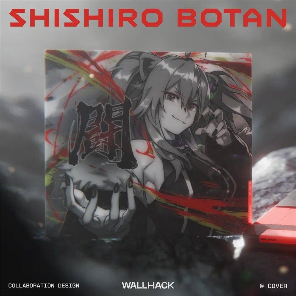 WALLHACK沃哈克SP005獅白牡丹SHISHIRO BOTAN鋼化玻璃鼠標墊大號|滑鼠墊