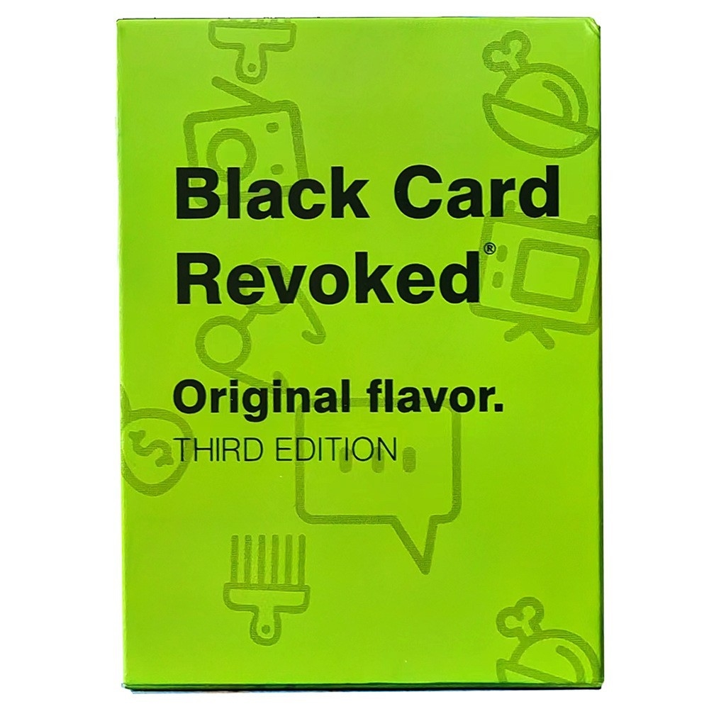 black card revoked first edition 全英文游戲卡牌聚會策略游|益智玩具|ETMall東森購物網 Black Card Revoked Original Flavor