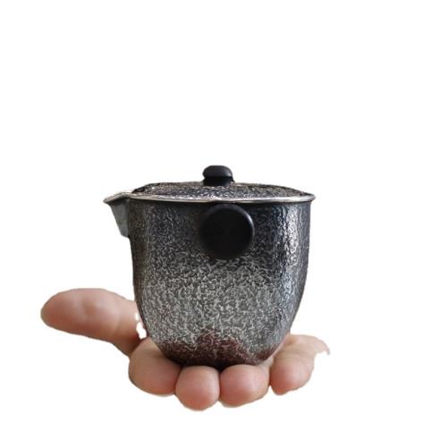 純銀旅行分茶器9999便攜泡茶銀壺公道杯家用隔熱手抓足銀小茶壺|茶具