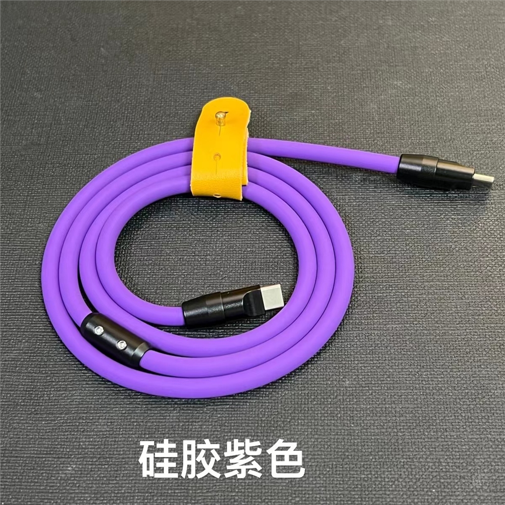 客制化硅膠數據線適用蘋果華為OPPO小米iPhone5-14安卓手機充電線|充電