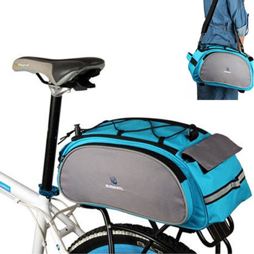PUSH!自行車用品 自行車馬鞍袋 後貨袋 可背可提式快拆後座袋