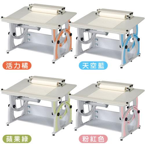 【時尚屋】DIY兒童成長書桌椅組(藍桌)DF-100A
