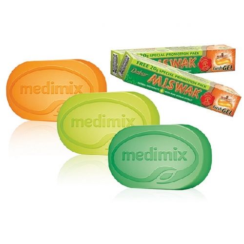 印度MEDIMIX草本美膚皂加送草本牙膏(12+2)特優組