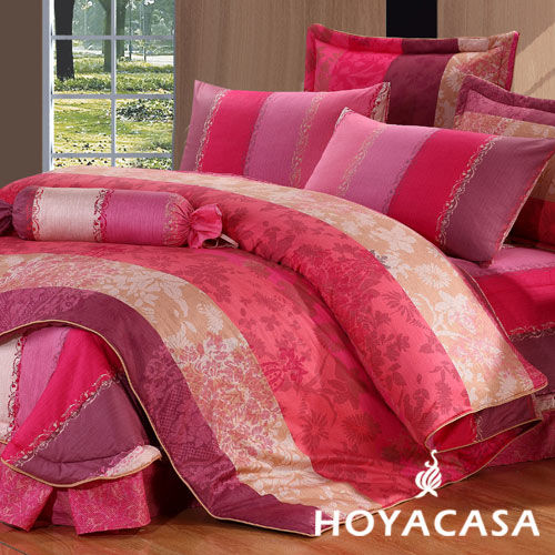 【HOYACASA】都市新貴 加大八件式純棉兩用被床罩組
