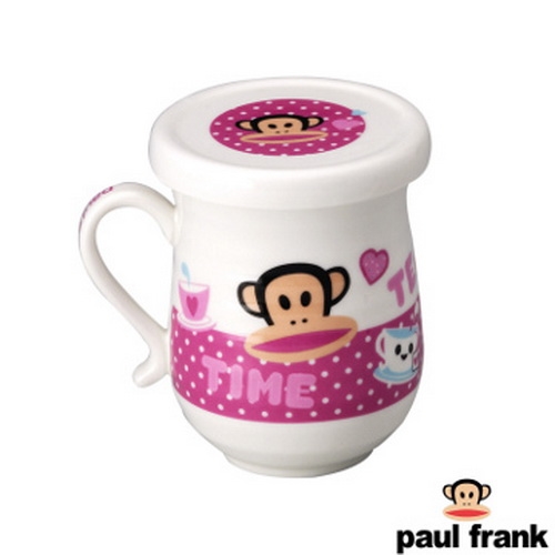 【Paul Frank】環紋蓋杯－粉（PF80PL－2）