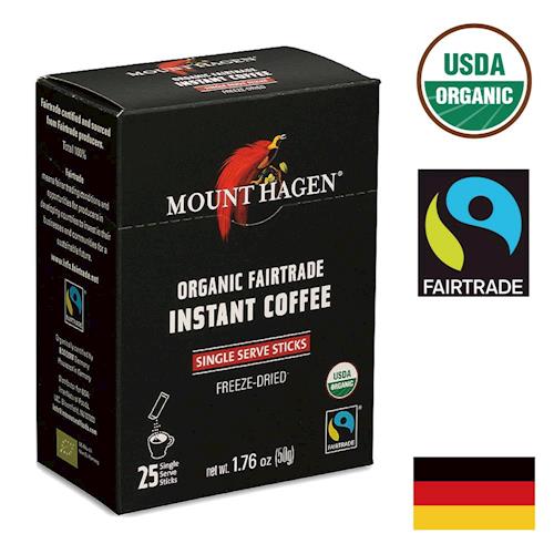 【Mount Hagen】德國進口 有機即溶咖啡粉（2g x 25包）