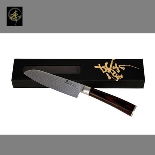 臻 刀具 / 大馬士革鋼系列-小萬用廚師刀 -DC828-2C