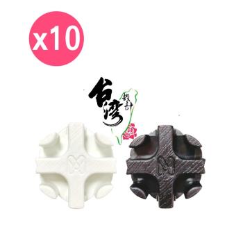 【inBOUND】百變收納櫃系列接頭零件包(10入) 白色/黑色