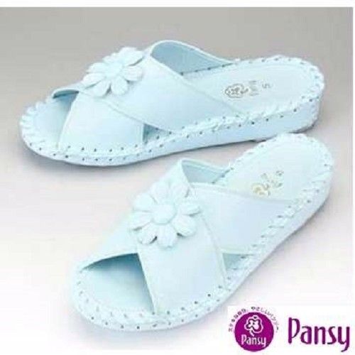 【Pansy】日本品牌 厚底 室內女士拖鞋-9370-藍色 
