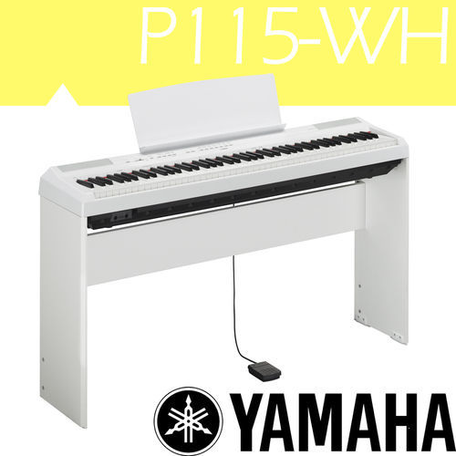 【YAMAHA 山葉】標準88鍵多功能數位鋼琴-公司貨保固(P115-WH)