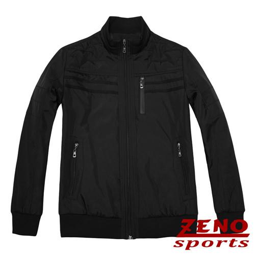ZENO傑諾 設計款都會時尚保暖外套‧黑色M~XL