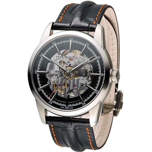 漢米爾頓 Hamilton 永恆經典鏤空腕錶 H40655731 黑