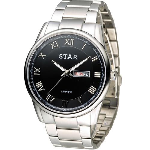 STAR 時代 羅馬戰士石英腕錶 1T1512-211S-D 黑