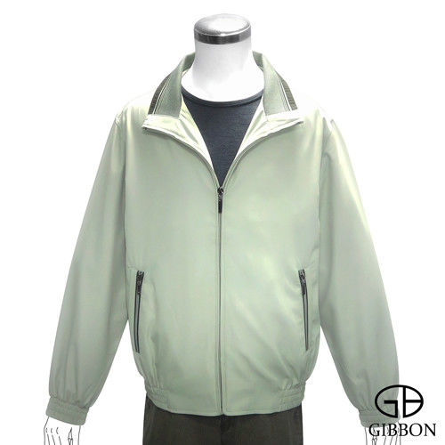 GIBBON 百搭立領雙層口袋輕薄外套‧草綠M~3L