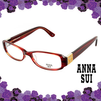 Anna Sui 安娜蘇 經典花園古典框造型眼鏡(古典紅) AS500206