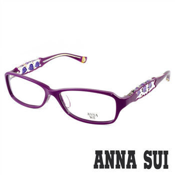 Anna Sui 安娜蘇 經典紫薔薇秘密花園造型眼鏡(紫色) AS519-1700