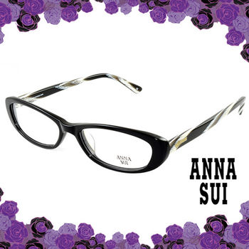 Anna Sui 安娜蘇 經典薔薇花園造型眼鏡(黑色) AS511099