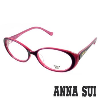 Anna Sui 安娜蘇 經典秘密花園系列造型眼鏡(黑粉色) AS526763