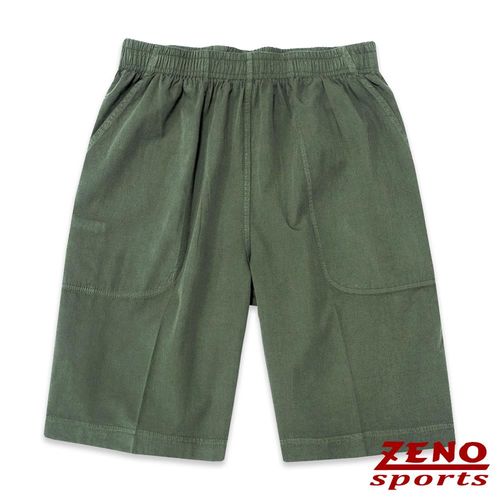 ZENO傑諾 極致舒適涼感鬆緊短褲‧綠色M~3L