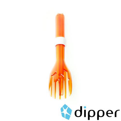 dipper 3合1檜木環保餐具組-甜戀橘叉
