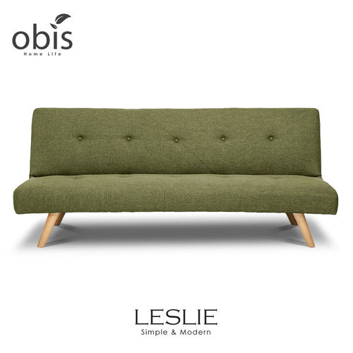 【obis】Leslie萊斯利現代風簡約布沙發床-3色