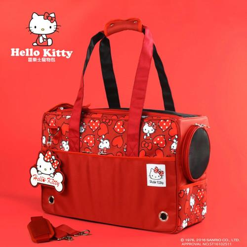 【Hello Kitty】雷樂士寵物外出包KT-PG02R(熱情紅)