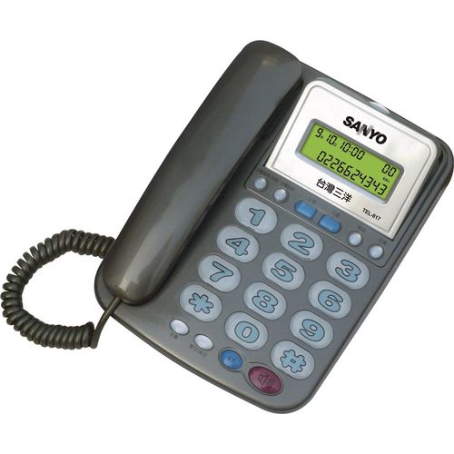 三洋 SANYO 來電顯示有線電話 TEL-817【受話增音-助聽功能】