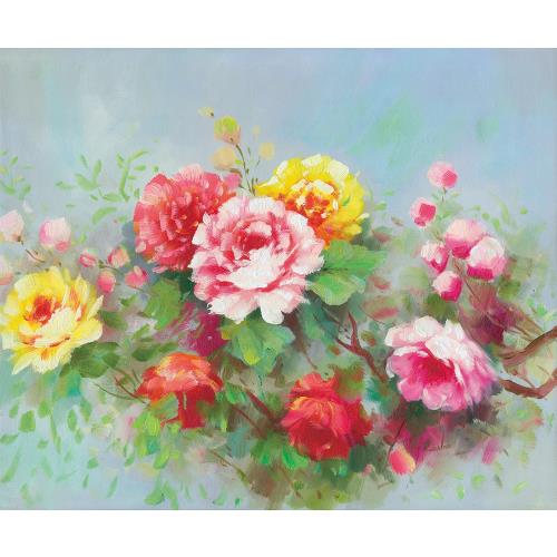 開運陶源】大花開富貴【牡丹畫牡丹圖】 106x89cm|開運陶源|ETMall東森