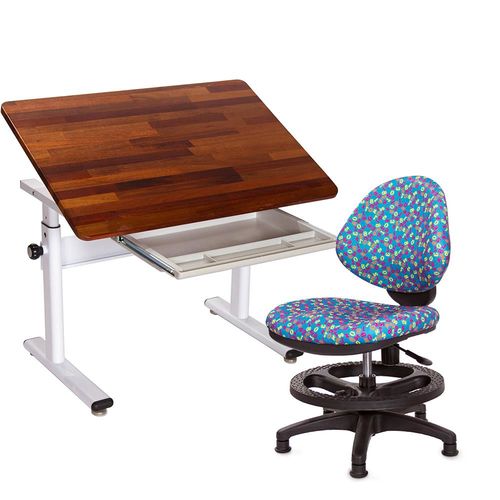 GXG 兒童成長 原木書桌椅組 TW-3686KD 搭配數字椅